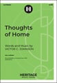 Thoughts of Home SAB choral sheet music cover